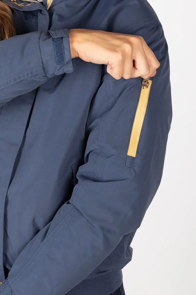 Rydale Ladies Equestrian Bomber Jacket Ripon IV - Dark Denim-5