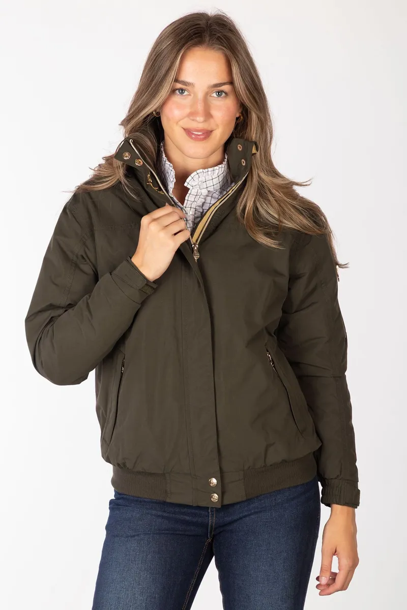Rydale Ladies Equestrian Bomber Jacket Ripon IV - Dark Khaki