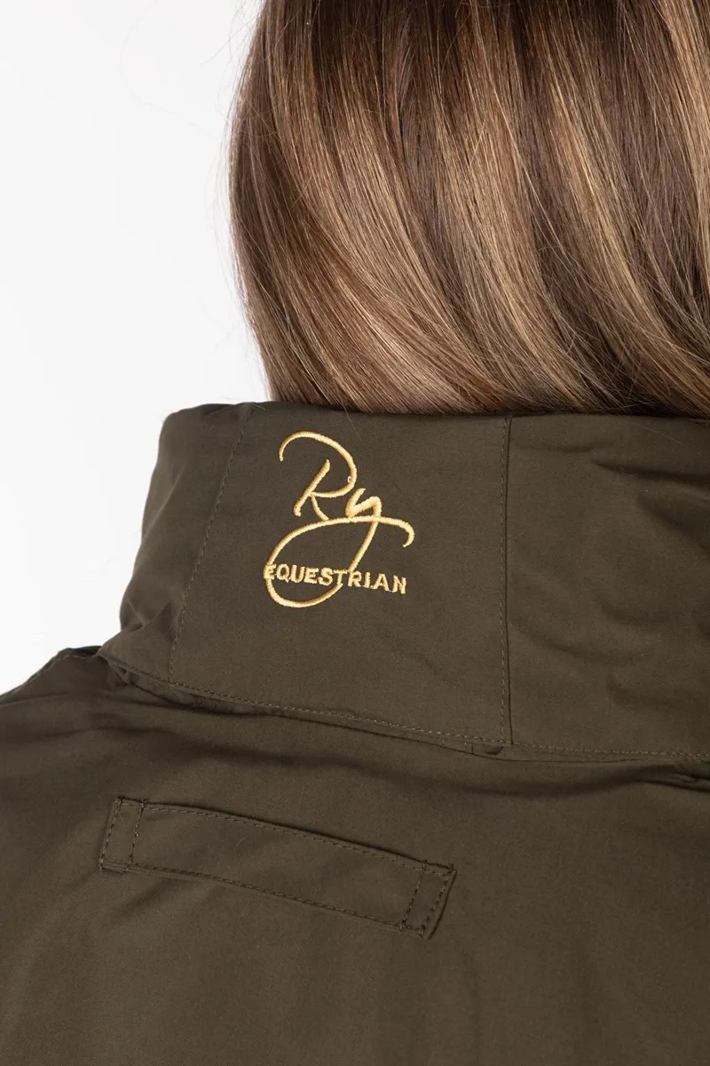 Rydale Ladies Equestrian Bomber Jacket Ripon IV - Dark Khaki-7