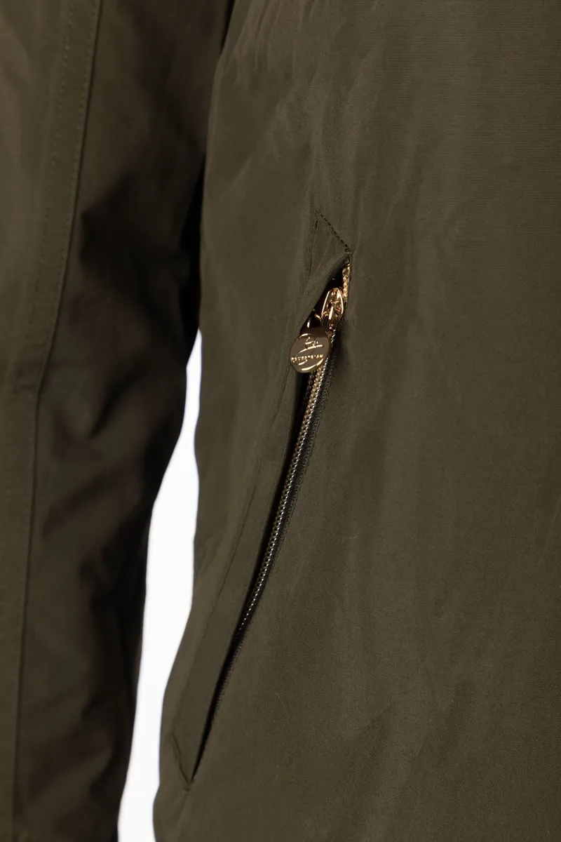 Rydale Ladies Equestrian Bomber Jacket Ripon IV - Dark Khaki-12
