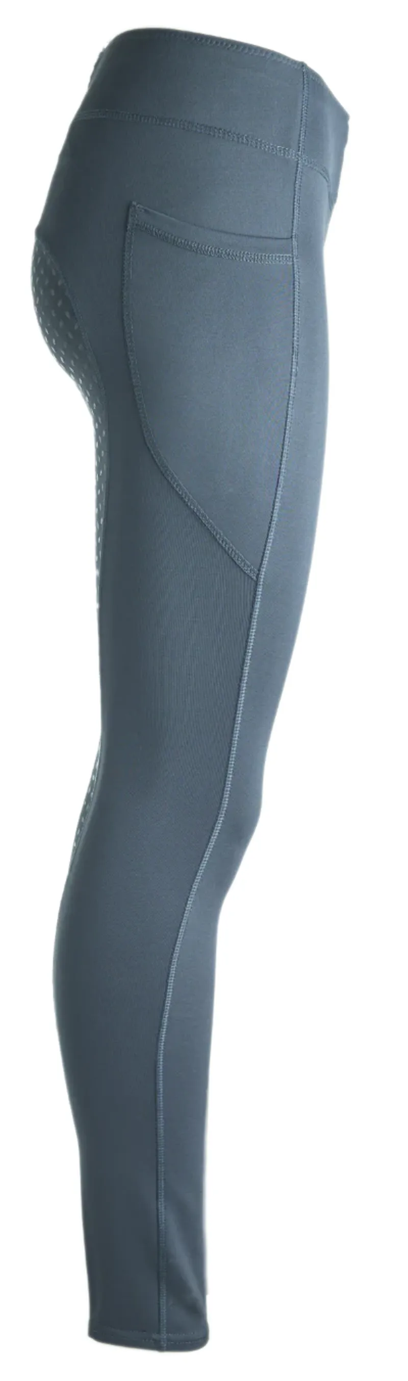 Legacy Ladies Elite Rider Thermal Tights - Smokey Blue-3