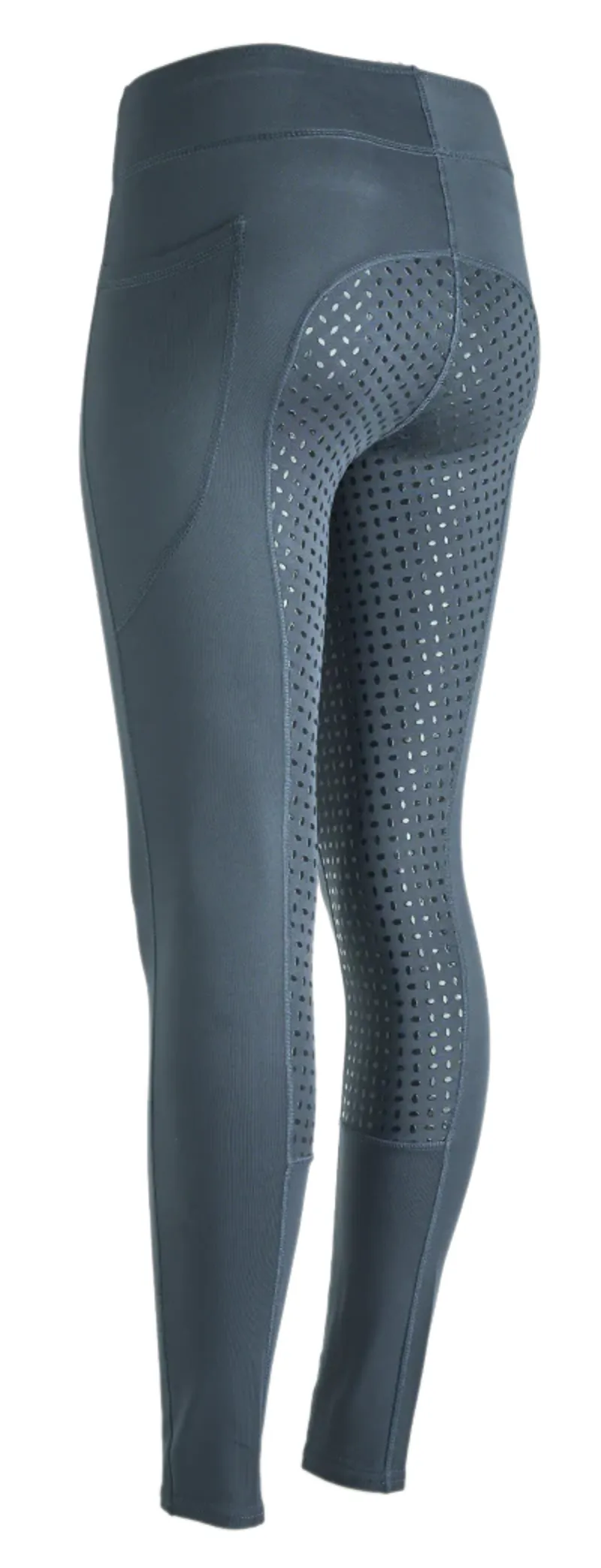 Legacy Ladies Elite Rider Thermal Tights - Smokey Blue-2