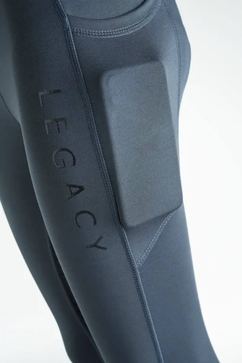 Legacy Ladies Elite Rider Thermal Tights - Smokey Blue-4
