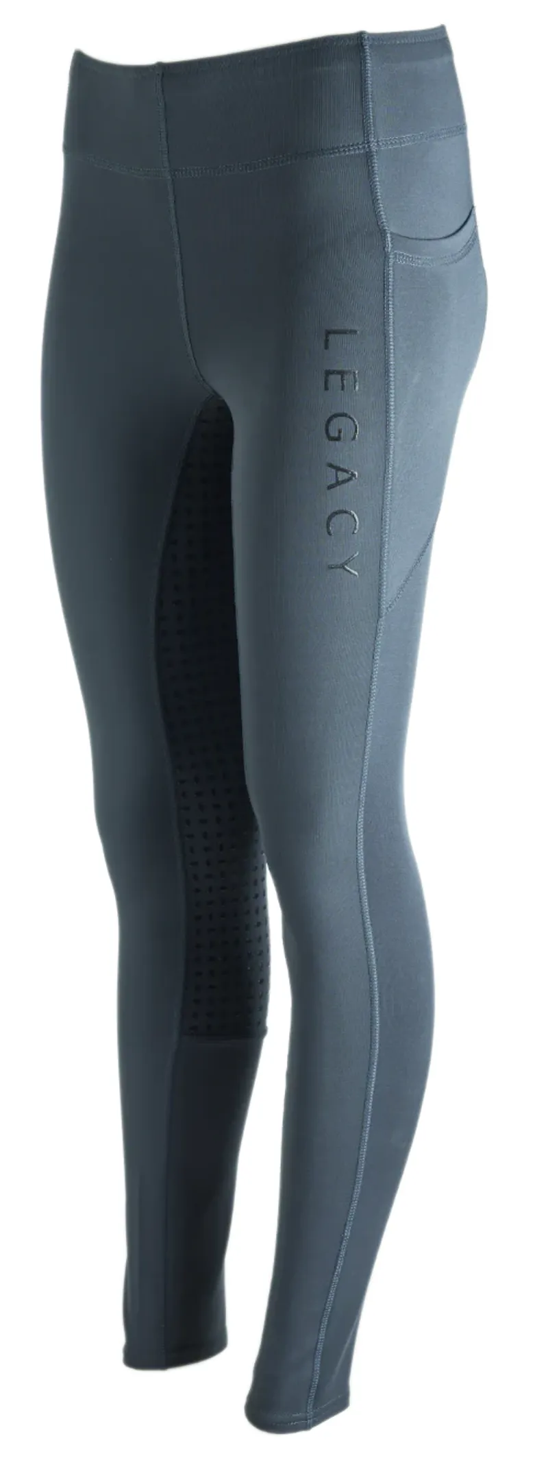 Legacy Ladies Elite Rider Thermal Tights - Smokey Blue-1