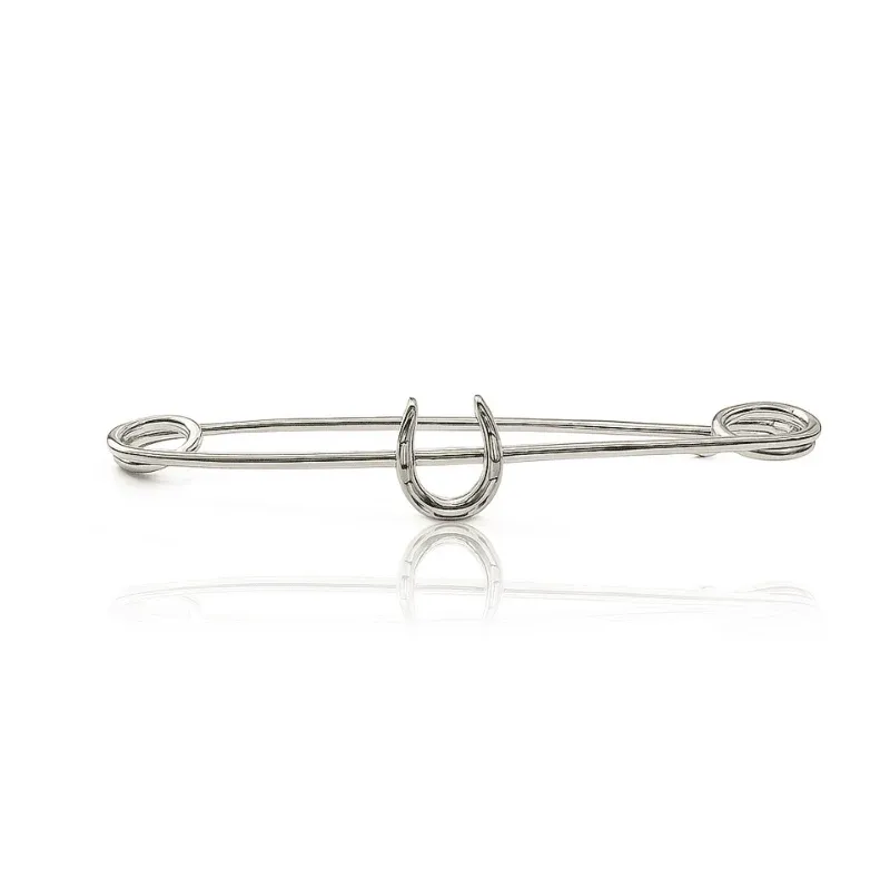 Equetech Traditional Horseshoe Stock Pin-1