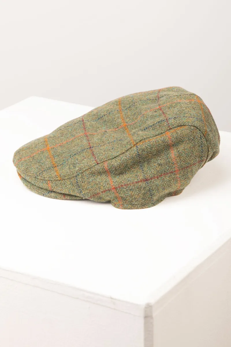 Rydale Tweed Flat Cap - Terrington - Green Check-1