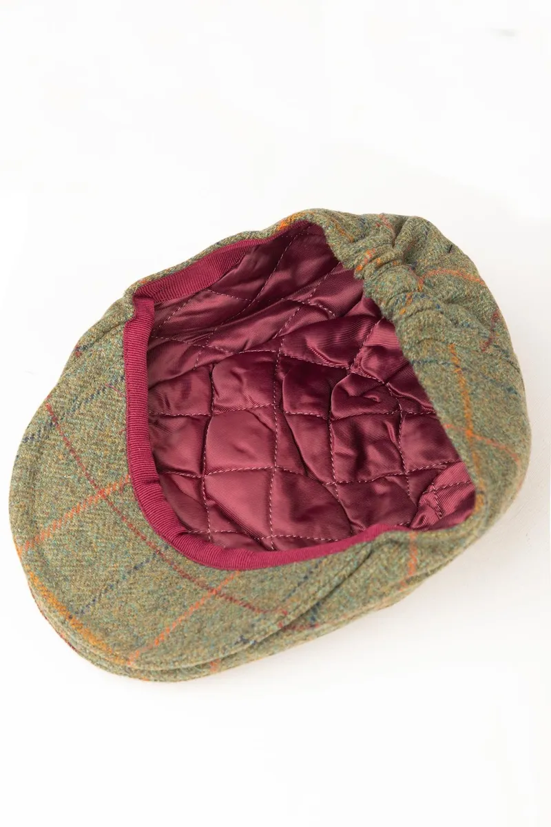 Rydale Tweed Flat Cap - Terrington - Green Check-3